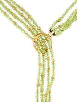 Thumbnail for your product : 18K Peridot, Tourmaline & Diamond Multistrand Lariat Necklace