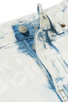Thumbnail for your product : MM6 MAISON MARGIELA Distressed Printed Mid-rise Straight-leg Jeans
