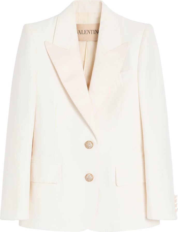 Valentino Cotton-Linen Blazer