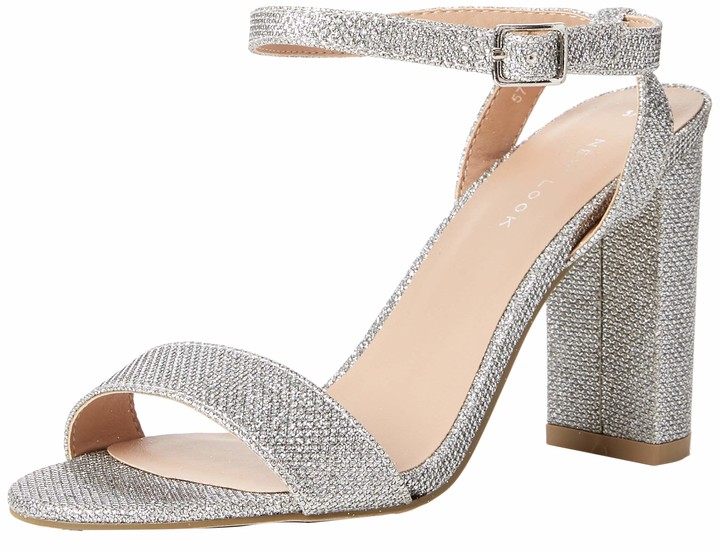 new look silver shoes