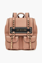 Thumbnail for your product : Love Moschino Embellished textured-leather backpack