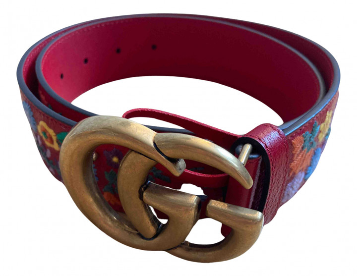 red gucci belts