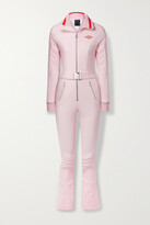Thumbnail for your product : Cordova The Modena Belted Quilted Striped Ski Suit - Pink - medium