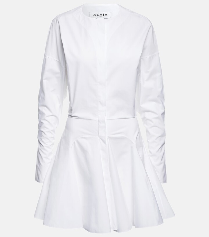 Alaia Cotton poplin minidress