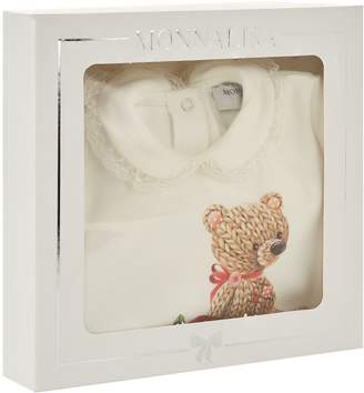 MonnaLisa Floral Bear All-In-One