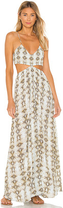innocence cutaway maxi dress