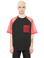 Thumbnail for your product : Christopher Kane Tulle Sleeved Cotton & Viscose T-Shirt