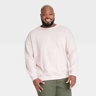 Men's Big & Tall Relaxed Fit Camo Print Crew Neck Sweatshirt