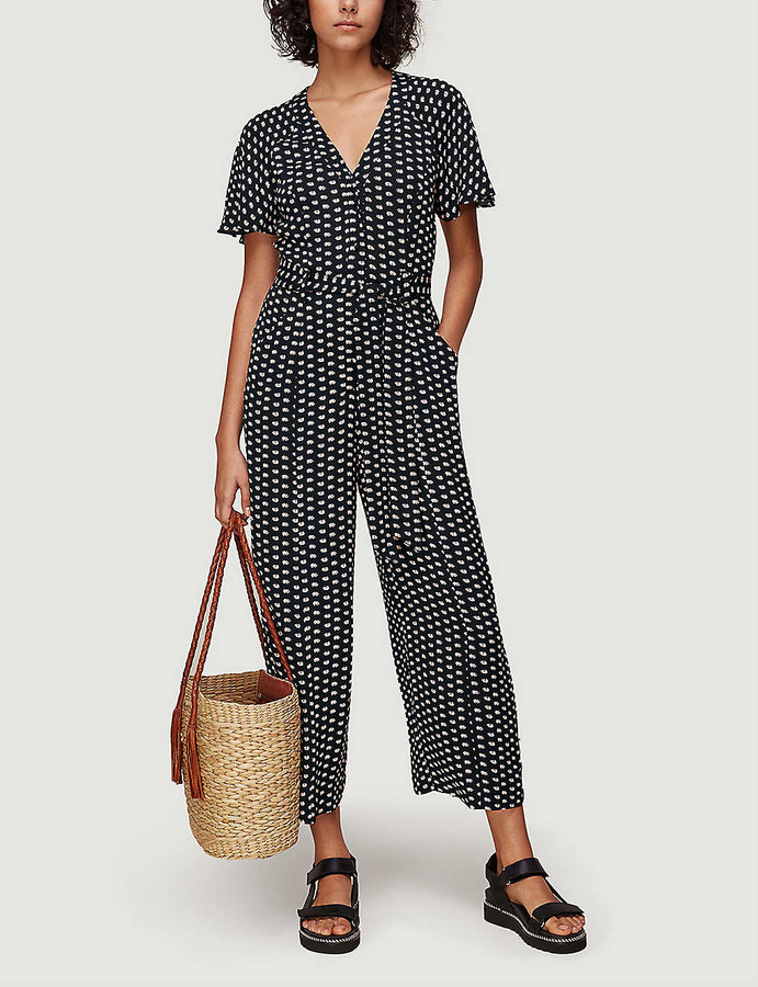 whistles utility crepe jumpsuit