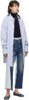 Thumbnail for your product : Maison Margiela Blue Two Tone Jeans