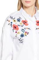 Thumbnail for your product : Halogen Embroidered Button Down Shirt
