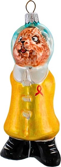 Christopher Radko ChristopherRadko5.0InchRainyDaySmile94AidsExclusiveChristmasTreeOrnament,RainSlickerBootsBar(1PC)