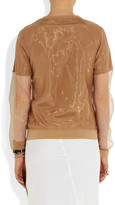 Thumbnail for your product : Reed Krakoff Silk-blend and voile top