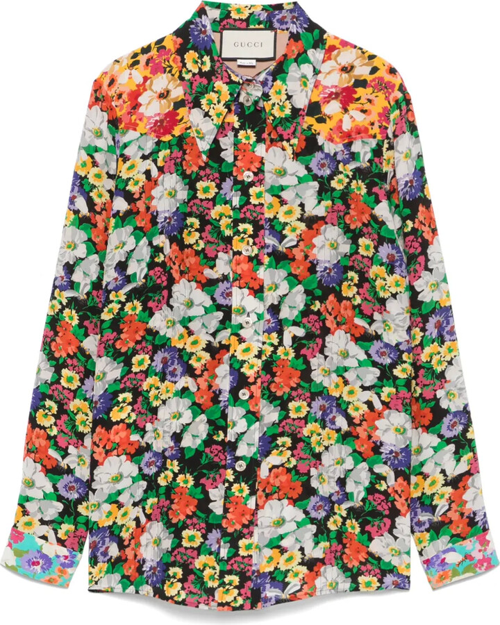 Gucci Pre-Owned 2010s Floral Shirt