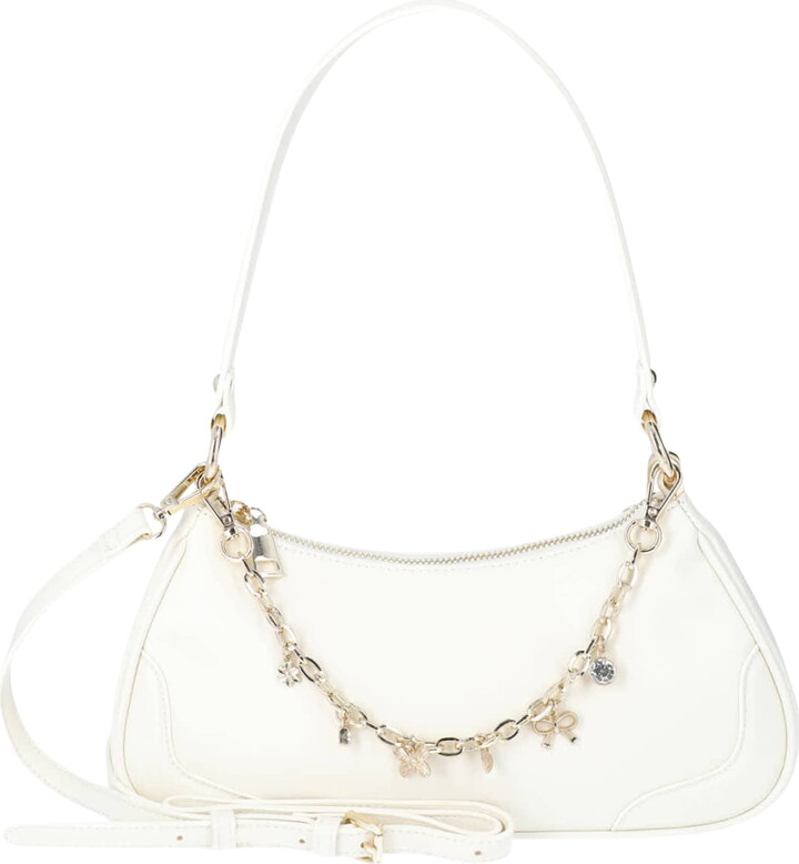 No Boundaries Fashion Shoulder Bag, Ivory Girly Charm, Women’s