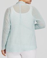 Thumbnail for your product : Eileen Fisher Plus Draped Linen Cardigan
