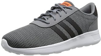 adidas Men's Lite Racer Lifestyle Running Shoe, Grey/Running Shoe White/Black, 14 M US