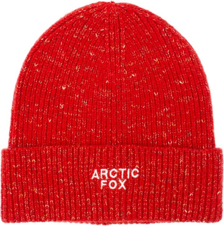 Arctic Fox & Co. The Embroidered Beanie In Fiery Frost Red