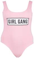 Thumbnail for your product : boohoo Plus Jersey Girl Gang Bodysuit