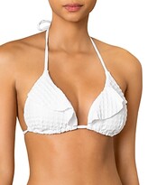 Thumbnail for your product : Shoshanna Ruffle Triangle Bikini Top