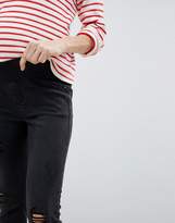 Thumbnail for your product : New Look Maternity Under Bump Ripped Jeans