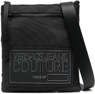 Versace Jeans Couture Logo-Patch Zip-Fastening Shoulder Bag