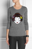 Thumbnail for your product : Markus Lupfer Geisha sequined merino wool sweater