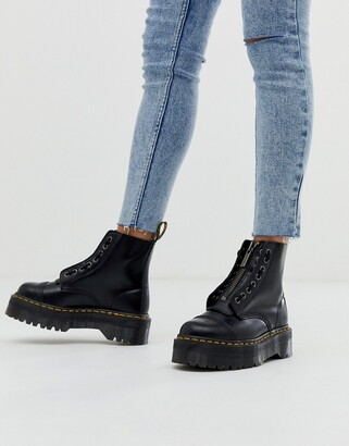 Dr. Martens Sinclair milled nappa leather platform boots