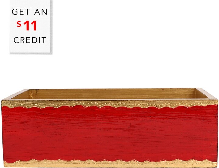 Vietri Florentine Wooden Accessories Guest Towel Holder With $11 Credit