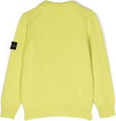 Thumbnail for your product : Stone Island Junior Logo-Patch Zipped Cardigan