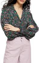 Thumbnail for your product : Topshop Bright Animal-Print Shirt