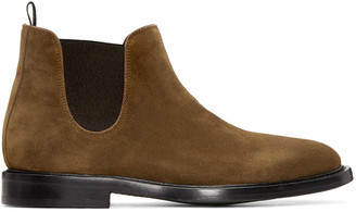 Paul Smith Tan Suede Drummond Chelsea Boots