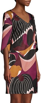 Trina Turk Wine Country Sonoma Patchwork-Print Shift Dress
