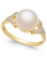 Thumbnail for your product : Honora Cultured Freshwater Pearl (9mm) & Diamond Accent Ring in 14k Gold