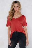 Thumbnail for your product : Nasty Gal Back to Basics V-Neck Tee