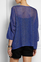 Thumbnail for your product : M Missoni Metallic crochet-knit top