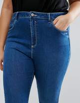 Thumbnail for your product : ASOS Curve High Waist Ridley Skinny Jean In Hester Wash