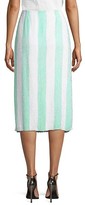 Thumbnail for your product : retrofete Veronica Striped Midi Skirt