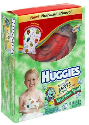 Huggies Disposable Mitts with Body Wash, Watermelon Splash, 10 mitts