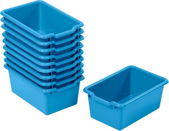 Ecr4kids Letter Size Tray With Lid, Storage Containers, Assorted