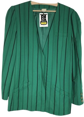 Krizia Green Wool Jacket for Women Vintage
