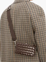 Thumbnail for your product : Bottega Veneta Messenger Small Intrecciato Leather Cross-body Bag - Brown