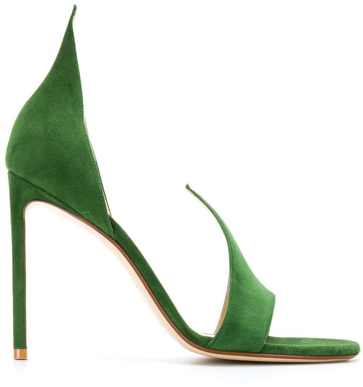 green suede sandals uk