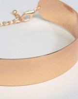Thumbnail for your product : ASOS Wide Metal Choker Necklace