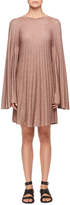 Thumbnail for your product : Chloé Bell-Sleeves Lurex® Pleated Mini Dress