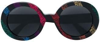 Gucci Eyewear glitter stripe round-frame sunglasses
