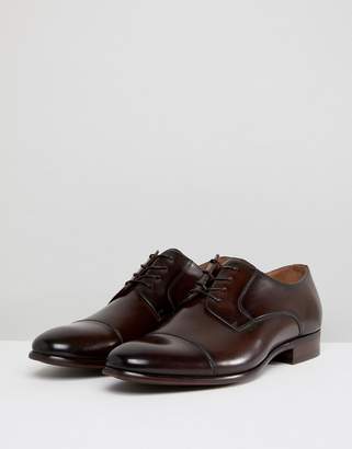 Aldo Galerrange Derby Leather Shoes In Brown