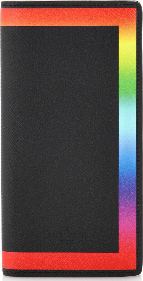 Louis Vuitton Brazza Wallet Rainbow Taiga Leather Multi color 86882193