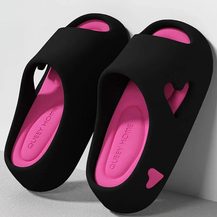 None Platform Slipper Flip Flop Women Love Heart Cloud Outdoor Indoor Summer Soft Sandal Slides Ladies Home House Hotel Shoe Flat EVA