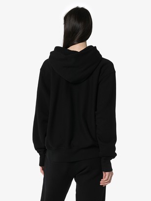LES TIEN Brushed Cotton Cropped Hoodie